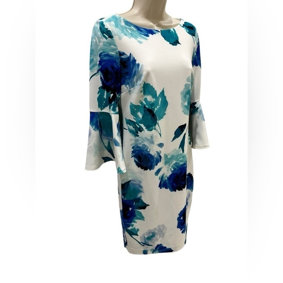 Calvin Klein Women's Peplum Sheath Dress - Picture 9 of 11